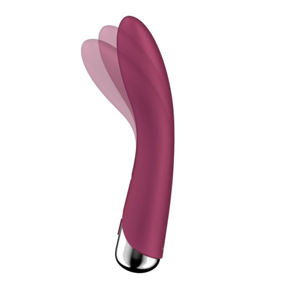 Малиновый вибратор-ротатор Spinning Vibe 1 - 18 см. Малиновый вибратор-ротатор Spinning Vibe 1 - 18 см.