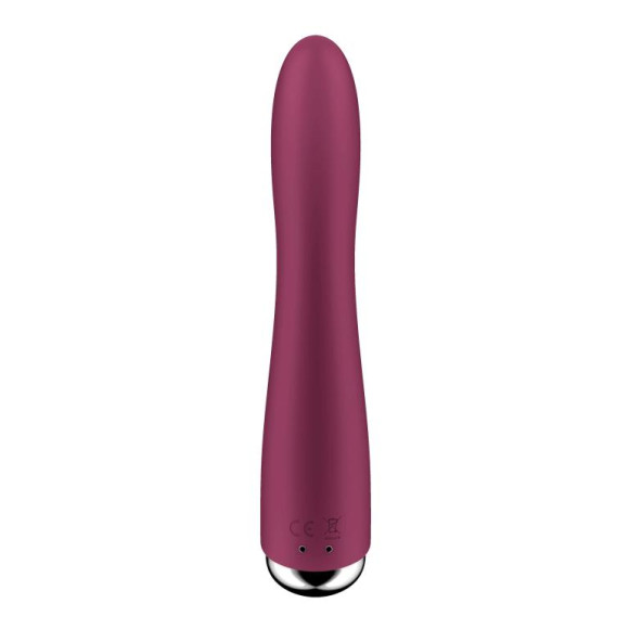 Малиновый вибратор-ротатор Spinning Vibe 1 - 18 см. Малиновый вибратор-ротатор Spinning Vibe 1 - 18 см.