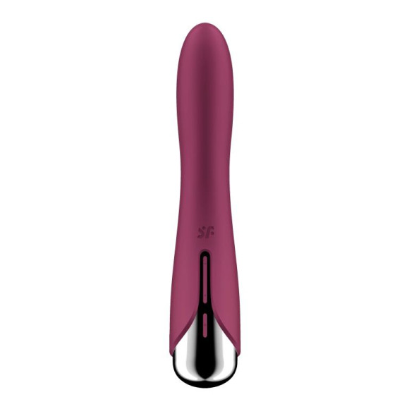 Малиновый вибратор-ротатор Spinning Vibe 1 - 18 см. Малиновый вибратор-ротатор Spinning Vibe 1 - 18 см.