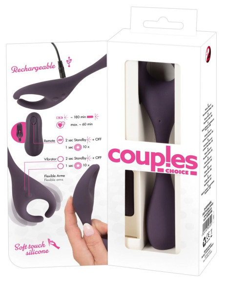Фиолетовый универсальный вибратор Remote Controlled Couples Vibrator Фиолетовый универсальный вибратор Remote Controlled Couples Vibrator