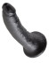 Чёрный фаллоимитатор с присоской 7 Cock - 17,8 см. Чёрный фаллоимитатор с присоской 7 Cock - 17,8 см.