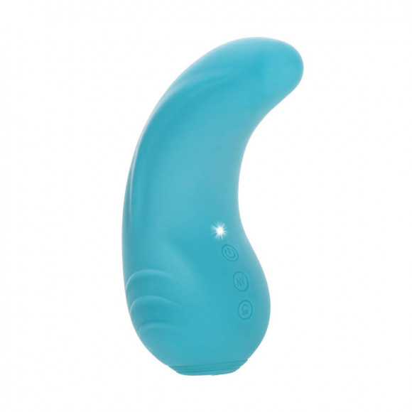 Голубой вибромассажер Mini Tongue - 11,5 см. Голубой вибромассажер Mini Tongue - 11,5 см.