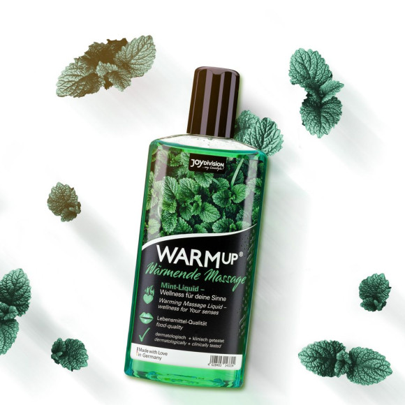 Массажное масло WARMup Mint с ароматом мяты - 150 мл. Массажное масло WARMup Mint с ароматом мяты - 150 мл.