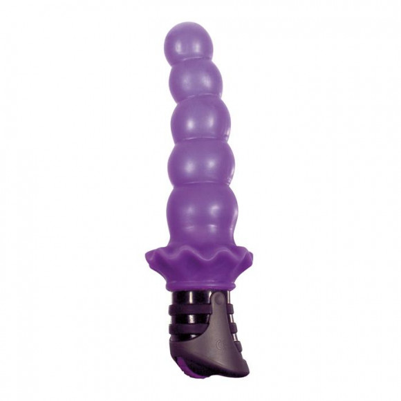 Фиолетовый вибратор BALLS OF PLEASURE - 21,5 см. Фиолетовый вибратор BALLS OF PLEASURE - 21,5 см.