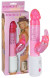 Розовый многофункциональный вибратор Horny Rabbit - 25 см.