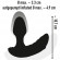 Черный вибростимулятор простаты Butt Plug с функцией расширения - 10,7 см. Черный вибростимулятор простаты Butt Plug с функцией расширения - 10,7 см.