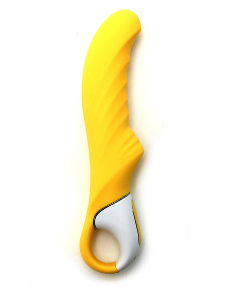 Жёлтый вибратор Satisfyer Yummy Sunshine - 22,5 см. Жёлтый вибратор Satisfyer Yummy Sunshine - 22,5 см.