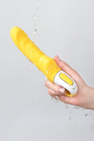 Жёлтый вибратор Satisfyer Yummy Sunshine - 22,5 см. Жёлтый вибратор Satisfyer Yummy Sunshine - 22,5 см.