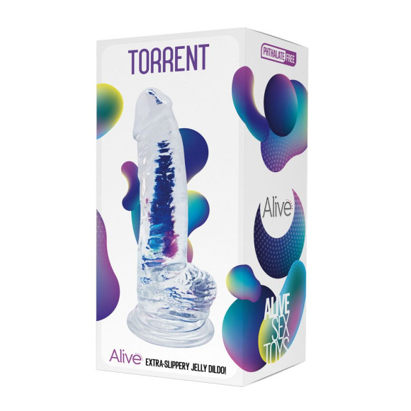 Прозрачный фаллоимитатор на присоске Torrent Jelly Dildo - 20,6 см. Прозрачный фаллоимитатор на присоске Torrent Jelly Dildo - 20,6 см.