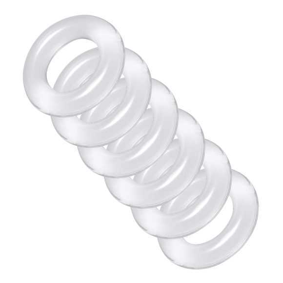 Комплект из 6 прозрачных эрекционных колец Ring Master Custom Ball Stretcher Kit Комплект из 6 прозрачных эрекционных колец Ring Master Custom Ball Stretcher Kit
