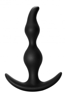Чёрная анальная пробка Bent Anal Plug Black - 13 см. Чёрная анальная пробка Bent Anal Plug Black - 13 см.