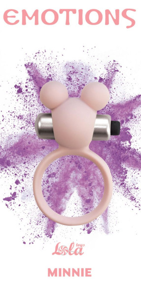 Розовое эрекционное виброколечко Emotions Minnie Light pink Розовое эрекционное виброколечко Emotions Minnie Light pink