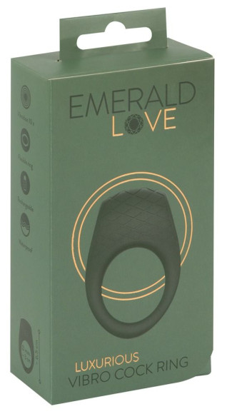 Зеленое эрекционное виброкольцо Luxurious Vibro Cock Ring Зеленое эрекционное виброкольцо Luxurious Vibro Cock Ring