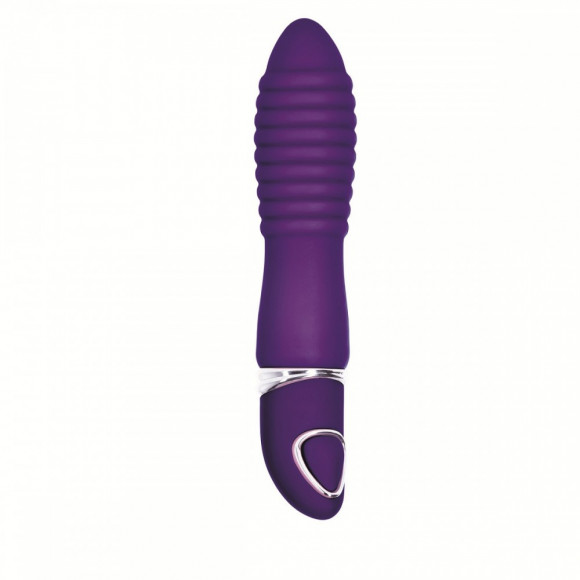 Фиолетовый рельефный вибратор Body & Soul Indulge - 9,5 см. Фиолетовый рельефный вибратор Body & Soul Indulge - 9,5 см.