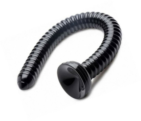 Черный анальный стимулятор-гигант Hosed Ribbed Anal Snake Dildo - 50,8 см. Черный анальный стимулятор-гигант Hosed Ribbed Anal Snake Dildo - 50,8 см.