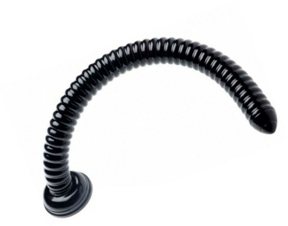 Черный анальный стимулятор-гигант Hosed Ribbed Anal Snake Dildo - 50,8 см. Черный анальный стимулятор-гигант Hosed Ribbed Anal Snake Dildo - 50,8 см.