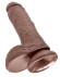 Коричневый фаллоимитатор 8 Cock with Balls - 21,3 см. Коричневый фаллоимитатор 8 Cock with Balls - 21,3 см.
