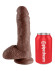 Коричневый фаллоимитатор 8 Cock with Balls - 21,3 см. Коричневый фаллоимитатор 8 Cock with Balls - 21,3 см.