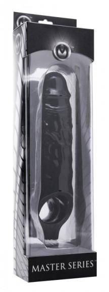 Чёрная увеличивающая насадка на член Mamba Cock Sheath Packaged - 16,5 см. Чёрная увеличивающая насадка на член Mamba Cock Sheath Packaged - 16,5 см.