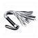 Серебристая плетка Struggle My Flogger с черной ручкой - 45 см. Серебристая плетка Struggle My Flogger с черной ручкой - 45 см.