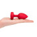 Красный анальный плаг с кристаллом-сердцем Vibrating Heart Shape Jewel Plug M-L Красный анальный плаг с кристаллом-сердцем Vibrating Heart Shape Jewel Plug M-L
