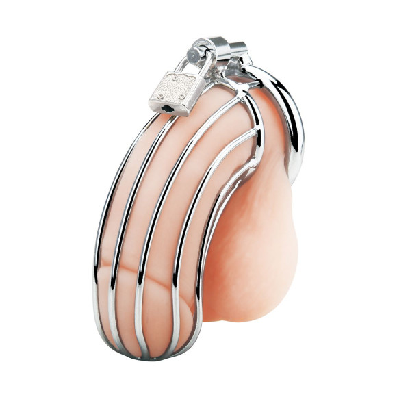 Металлическая клетка Prisoner Cock Сage с замком Металлическая клетка Prisoner Cock Сage с замком