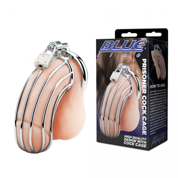 Металлическая клетка Prisoner Cock Сage с замком Металлическая клетка Prisoner Cock Сage с замком