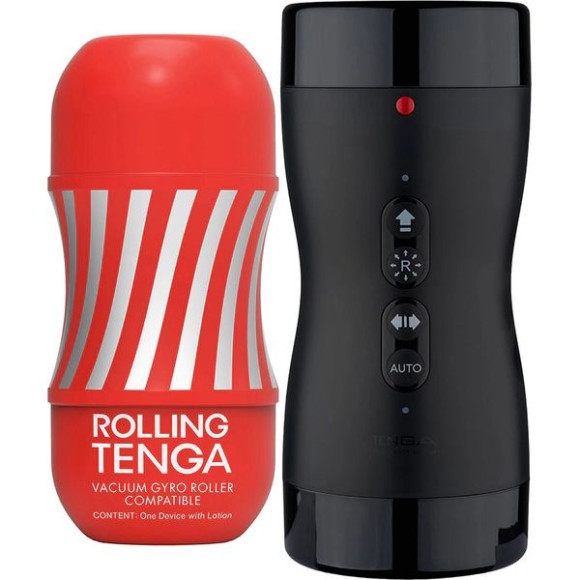 Набор Tenga Vacuum Gyro Roller 3s: мастурбатор и устройство для вращения и создания вакуума Набор Tenga Vacuum Gyro Roller 3s: мастурбатор и устройство для вращения и создания вакуума