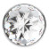 Малая серебристая анальная пробка Diamond Clear Sparkle Small с прозрачным кристаллом - 7 см. Малая серебристая анальная пробка Diamond Clear Sparkle Small с прозрачным кристаллом - 7 см.