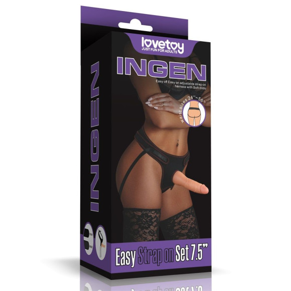 Женский страпон Easy Strapon Set 7.5 - 19 см. Женский страпон Easy Strapon Set 7.5 - 19 см.