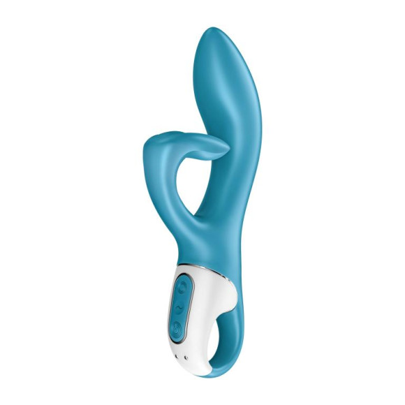 Бирюзовый вибратор-кролик Embrace Me - 21,2 см. Бирюзовый вибратор-кролик Embrace Me - 21,2 см.