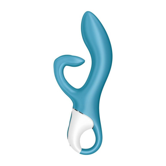 Бирюзовый вибратор-кролик Embrace Me - 21,2 см. Бирюзовый вибратор-кролик Embrace Me - 21,2 см.