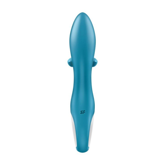 Бирюзовый вибратор-кролик Embrace Me - 21,2 см. Бирюзовый вибратор-кролик Embrace Me - 21,2 см.