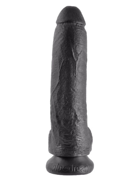 Чёрный фаллоимитатор 9 Cock with Balls - 22,9 см. Чёрный фаллоимитатор 9 Cock with Balls - 22,9 см.
