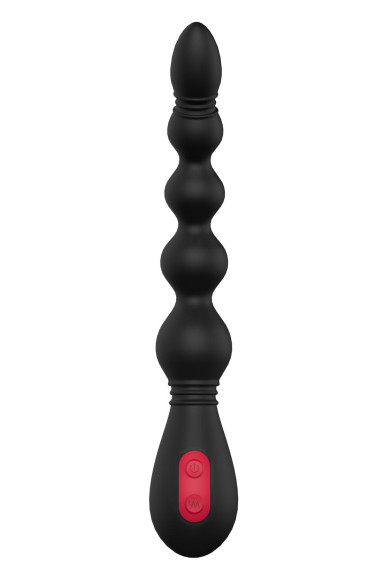 Черный вибромассажер для анальной стимуляции ANAL FLEXI BEADS - 21 см. Черный вибромассажер для анальной стимуляции ANAL FLEXI BEADS - 21 см.