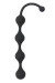 Чёрная анальная цепочка Four Beads Anal Black - 24 см.