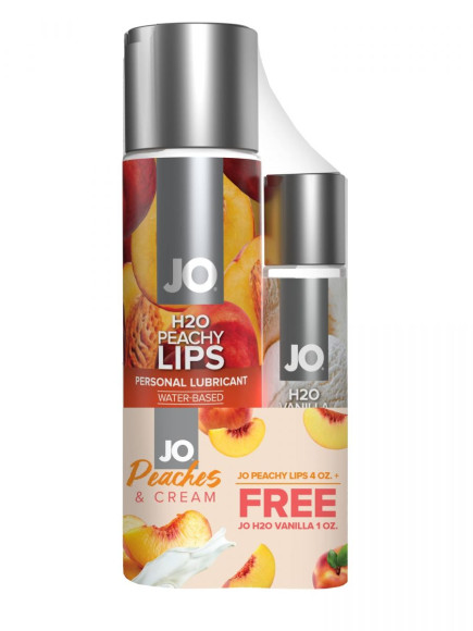 Подарочный набор из 2 лубрикантов JO Peaches & Cream Подарочный набор из 2 лубрикантов JO Peaches & Cream