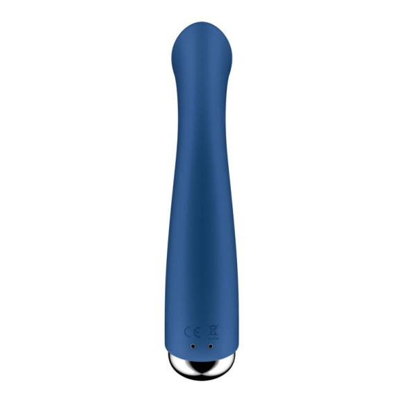 Синий вибратор для G-стимуляции Spinning G-Spot 1 - 17 см. Синий вибратор для G-стимуляции Spinning G-Spot 1 - 17 см.