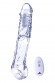 Прозрачная насадка-удлинитель Length Enhancer With Bullet с подхватом - 22,3 см.