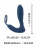 Синий вибростимулятор простаты с кольцом - 14,5 см. Синий вибростимулятор простаты с кольцом - 14,5 см.