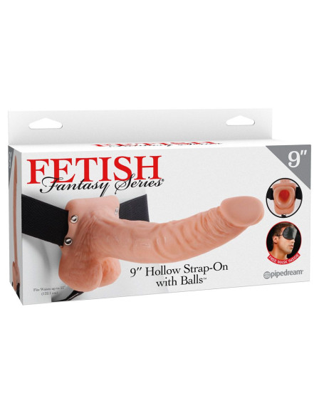 Полый страпон телесного цвета Hollow Strap-On with Balls - 24 см. Полый страпон телесного цвета Hollow Strap-On with Balls - 24 см.