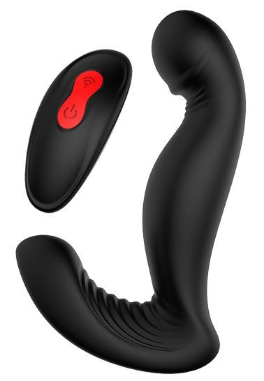 Черный вибромассажер простаты SWIRLING P-PLEASER Черный вибромассажер простаты SWIRLING P-PLEASER