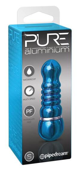 Голубой алюминиевый вибратор BLUE SMALL - 7,5 см. Голубой алюминиевый вибратор BLUE SMALL - 7,5 см.