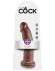 Коричневый фаллоимитатор 9 Cock - 22,9 см. Коричневый фаллоимитатор 9 Cock - 22,9 см.