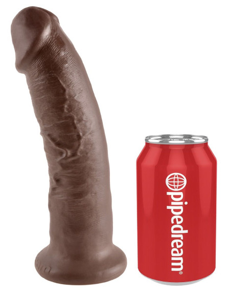 Коричневый фаллоимитатор 9 Cock - 22,9 см. Коричневый фаллоимитатор 9 Cock - 22,9 см.