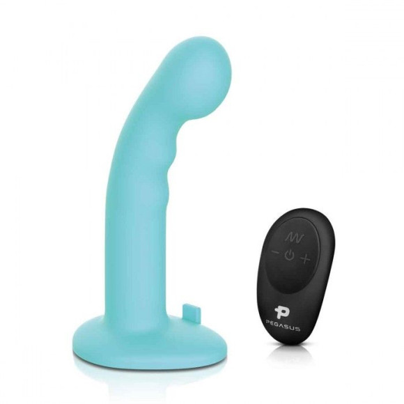 Голубая изогнутая насадка 6in Remote Control Ripple P-Spot G-Spot на черных трусиках - 16 см. Голубая изогнутая насадка 6in Remote Control Ripple P-Spot G-Spot на черных трусиках - 16 см.