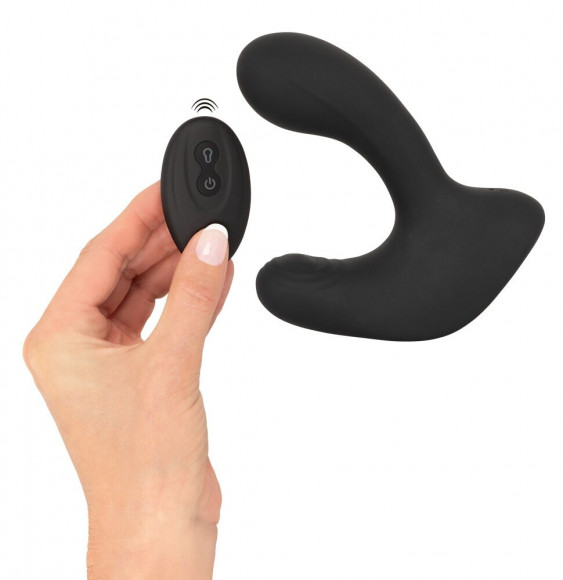 Черная анальная вибропробка с функцией расширения RC Butt Plug with 3 functions Черная анальная вибропробка с функцией расширения RC Butt Plug with 3 functions