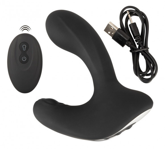 Черная анальная вибропробка с функцией расширения RC Butt Plug with 3 functions Черная анальная вибропробка с функцией расширения RC Butt Plug with 3 functions
