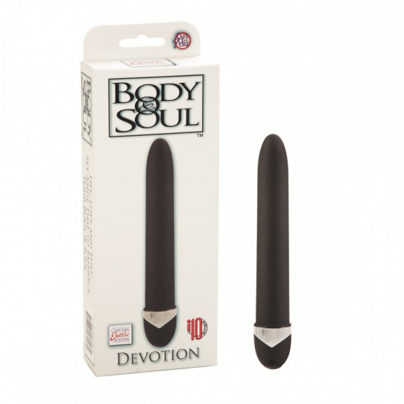 Чёрный классический вибратор Body & Soul Devotion Vibes - 18,5 см. Чёрный классический вибратор Body & Soul Devotion Vibes - 18,5 см.