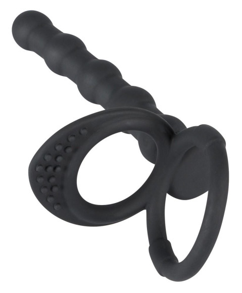 Насадка на пенис для двойного проникновения Cock & ball ring Насадка на пенис для двойного проникновения Cock & ball ring